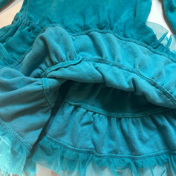 Hanna Andersson Velour Tiered Dress, Size 90 - Picture 4 of 6